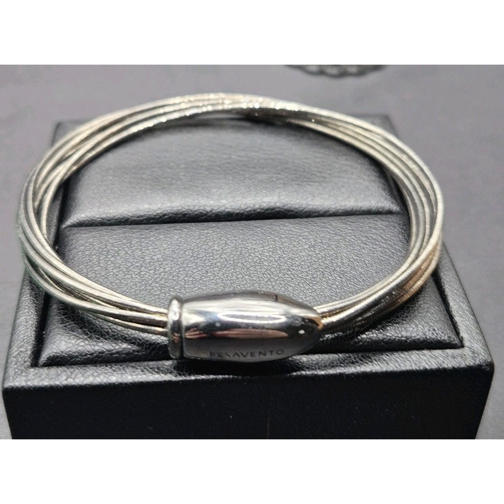 Pesavento Italy Sterling Silver Grey Finish  Bracelet 17 Grams $400 Retail K1